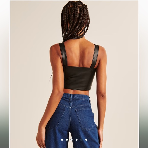 Abercrombie & Fitch Leather Crop - Picture 6 of 16